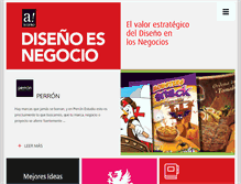 Tablet Screenshot of disenoesnegocio.com